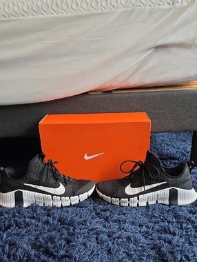 Nike Mens Free Metcon 3 Black And White Sz 13 Good Condition W/box